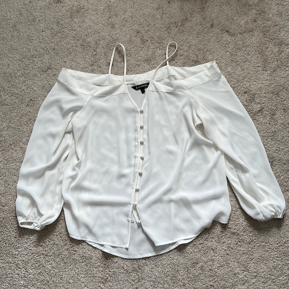 Express cold shoulder top